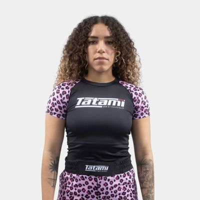 Tatami Ladies Recharge Rash Guard Leopard Rose