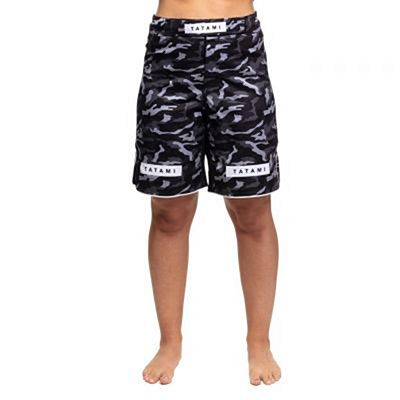 Tatami Ladies Rival Black & Camo Grappling Shorts Negro-Camo