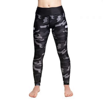 Tatami Ladies Rival Black & Camo Grappling Spats Negro-Camo