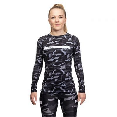 Tatami Ladies Rival Black & Camo LS Rash Guard Nero-Camo