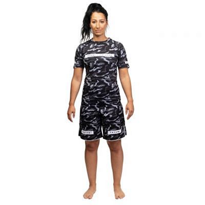 Tatami Ladies Rival Black & Camo Grappling Shorts Black-Camo