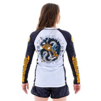 Tatami Ladies Serpent Eco Tech Recycled Rash Guard Black-White