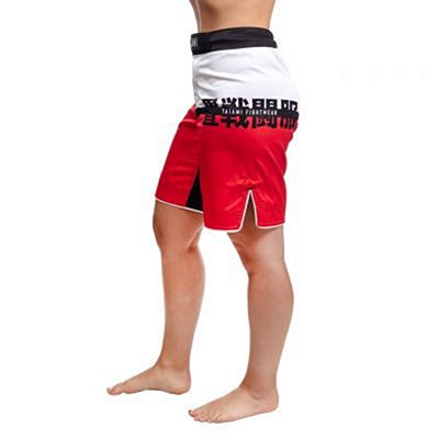 Tatami Ladies Super Grappling Shorts Blanc-Rouge