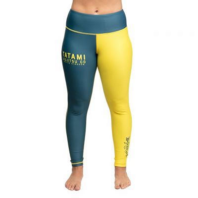 Tatami Ladies Supply Co Navy Grappling Legging Mörkblå-Gul