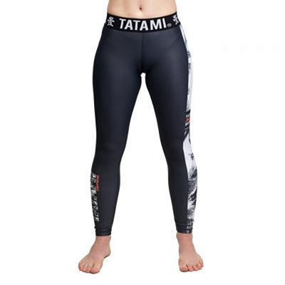 Tatami Ladies Tropic Black Grappling Spats Black
