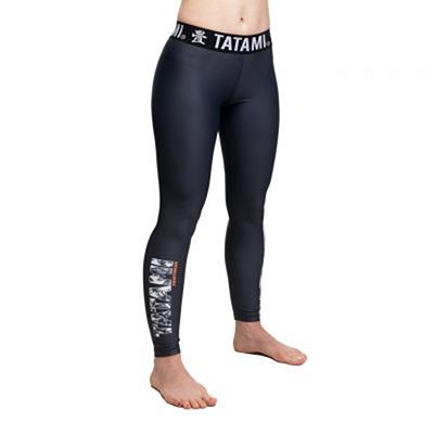 Tatami Ladies Tropic Black Grappling Spats Nero