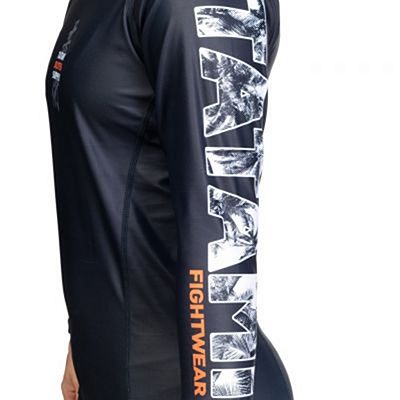 Tatami Ladies Tropic Black LS Rash Guard Nero