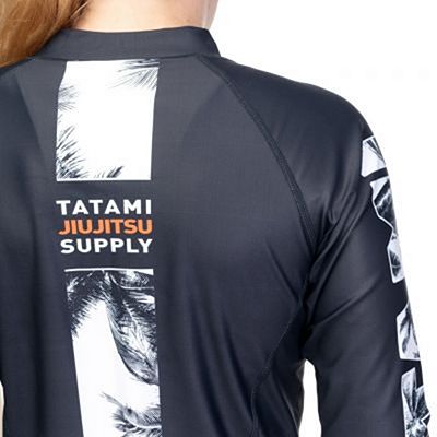 Tatami Ladies Tropic Black LS Rash Guard Nero