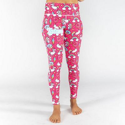 Tatami Ladies Unicorn Print Leggings Rosa