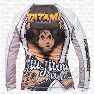 Tatami Ladies Zen Gorilla Rash Guard Bianco-Arancione