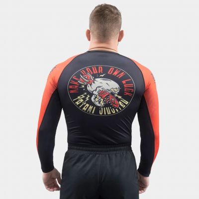 Tatami Lucky Eco Tech Recycled Rash Guard Nero-Rosso