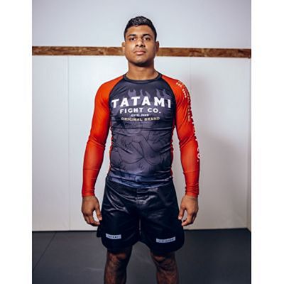 Tatami Mata Leao Eco Tech Recycled Rash Guard Noir-Rouge