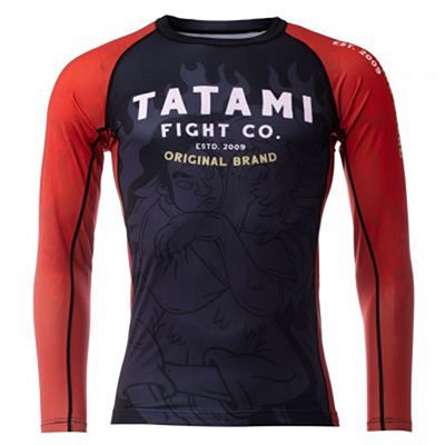 Tatami Mata Leao Eco Tech Recycled Rash Guard Noir-Rouge