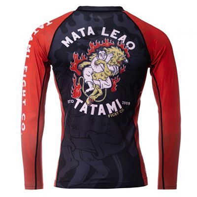 Tatami Mata Leao Eco Tech Recycled Rash Guard Negro-Rojo