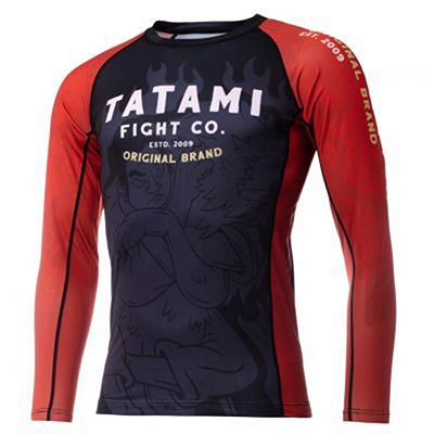 Tatami Mata Leao Eco Tech Recycled Rash Guard Noir-Rouge