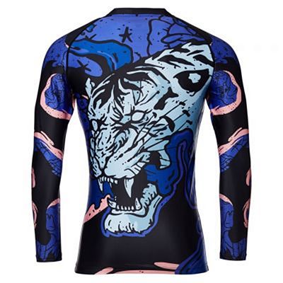 Tatami Moonlight Tiger Eco Tech Recycled Rash Guard Black-Blue