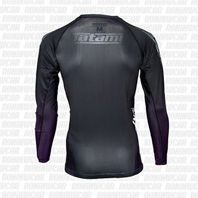 Tatami New IBJJF Rank Long Sleeve Rash Guard Fekete-Lila