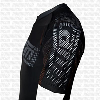 Tatami New IBJJF Rank Short Sleeve Rashguard Nero-Marrone