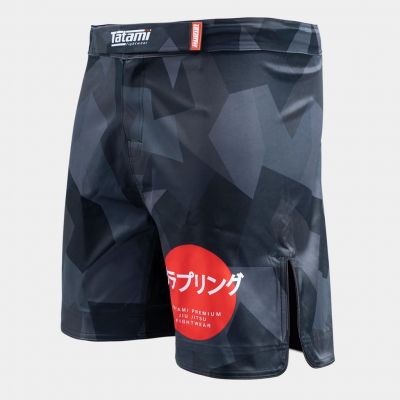 Tatami Onyx Camo Grappling Shorts Schwarz