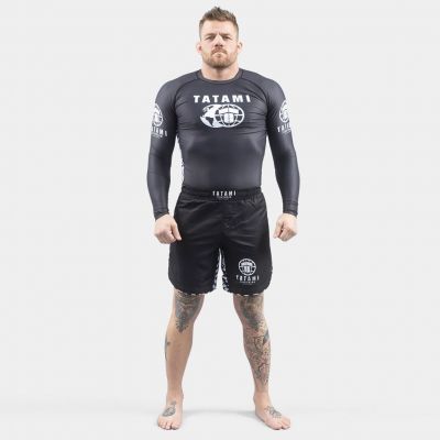 Tatami Raid Black Long Sleeve Rash Guard Noir