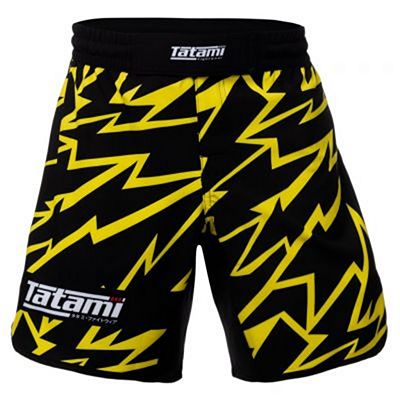 Tatami Recharge Fight Shorts Black-Yellow