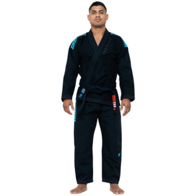 Tatami Recharge Gi Negro-Celeste