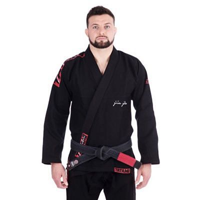 Tatami Red Bar Jiu Jitsu Kimono Preto-Vermelho