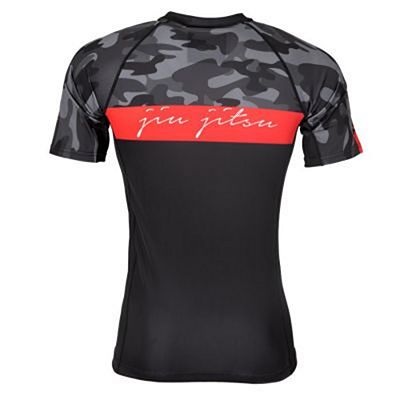 Tatami Red Bar Camo SS Rashguard Nero-Camo