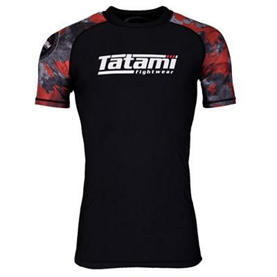 Tatami Renegade Camo SS Rashguard Röd