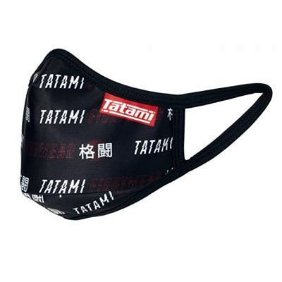 Tatami Repeat Face Mask Black