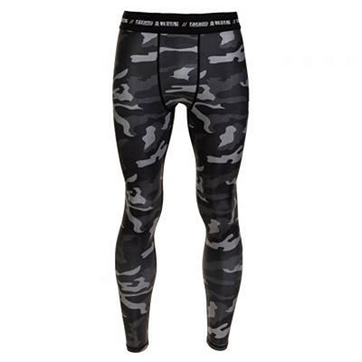 Tatami Rival Black & Camo Grappling Spats Noir-Camo