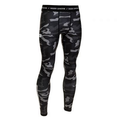 Tatami Rival Black & Camo Grappling Spats Noir-Camo