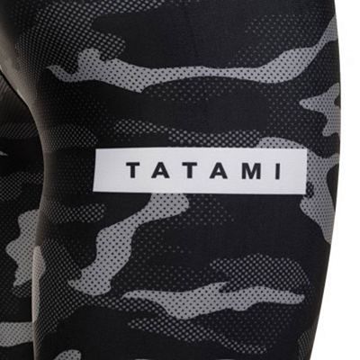 Tatami Rival Black & Camo Grappling Spats Preto-Camo