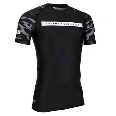 Tatami Rival Black & Camo SS Rash Guard Noir-Camo