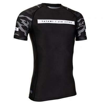 Tatami Rival Black & Camo SS Rash Guard Negro-Camo