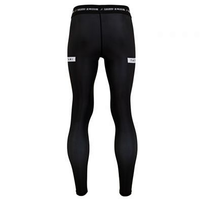 Tatami Rival Solid Black Grappling Spats Noir