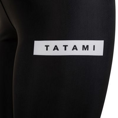 Tatami Rival Solid Black Grappling Spats Nero