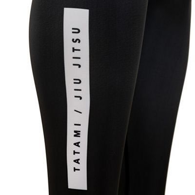 Tatami Rival Solid Black Grappling Spats Nero