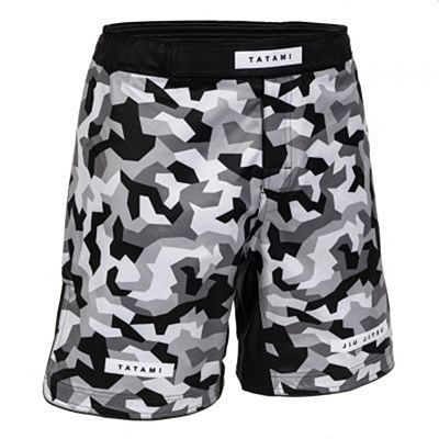 Tatami Rival White & Camo Grappling Shorts White-Camo