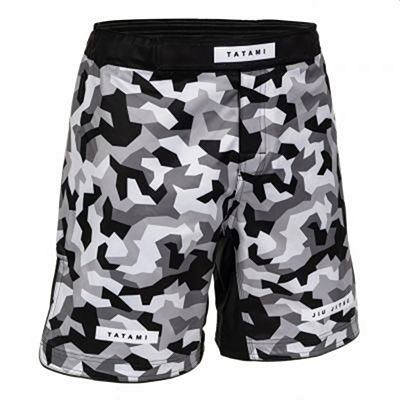 Tatami Rival White & Camo Grappling Shorts Blanco-Camo