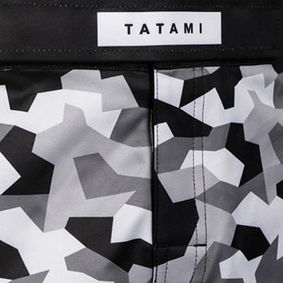 Tatami Rival White & Camo Grappling Shorts White-Camo