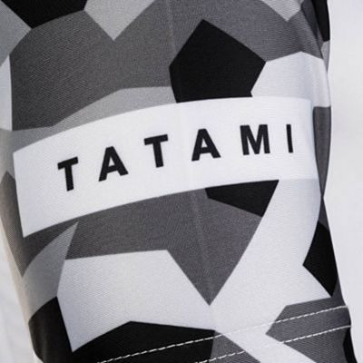 Tatami Rival White & Camo SS Rash Guard Fehèr-Camo