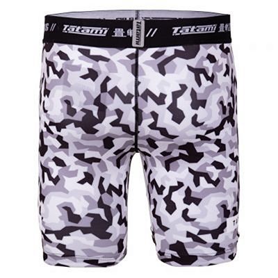 Tatami Rival White & Camo VT Shorts Bianco-Camo