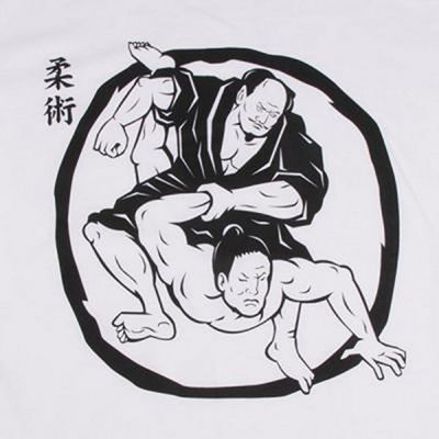 Tatami Samurai Wrestling T-shirt Fehèr