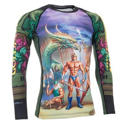 Tatami Sega Golden Axe Rash Guard Zöld-Fekete