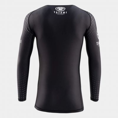 Tatami Shockwave Black Long Sleeve Rash Guard Weiß-Schwarz