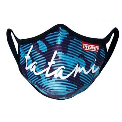 Tatami Signature Face Mask Negro-Azul