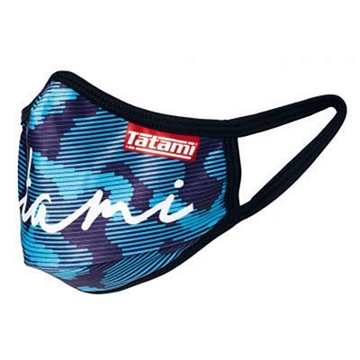 Tatami Signature Face Mask Negro-Azul