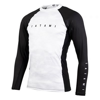 Tatami Standard Edition White Digital Camo LS Rash Guard Blanc-Camo