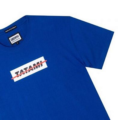 Tatami Strikethrough Organic T-Shirt Blu